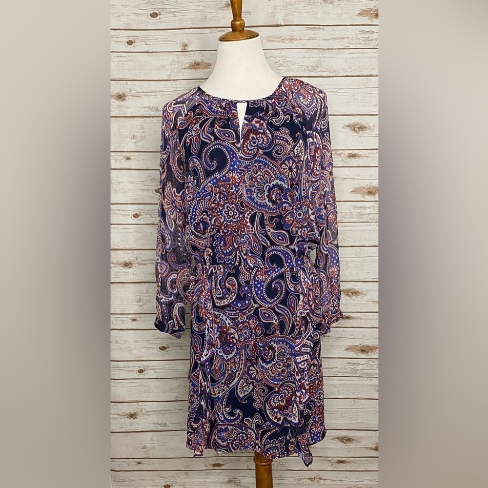 Shoshanna 100% silk peplum dress